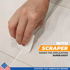 Tile Grout Repair Set - 8.8 oz Grout Renewal Kit - Fast Drying & Odorless, 250g (With Patented Grout Floater)
