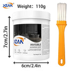 450g Polyurethane Waterproof Coating Invisible Paste Sealant Glue with Brush Adhesive Repair Nano Glue for Home Roof Bathroom Freeze-resistant Wall Crack Repair Glue Easy to brush on.