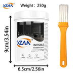 450g Polyurethane Waterproof Coating Invisible Paste Sealant Glue with Brush Adhesive Repair Nano Glue for Home Roof Bathroom Freeze-resistant Wall Crack Repair Glue Easy to brush on.